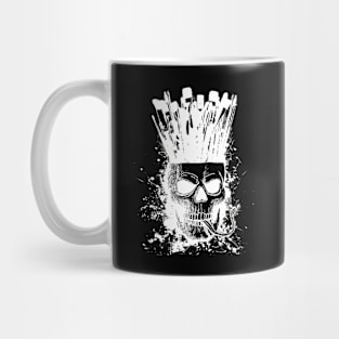 Skull brush holder to die for. Mug